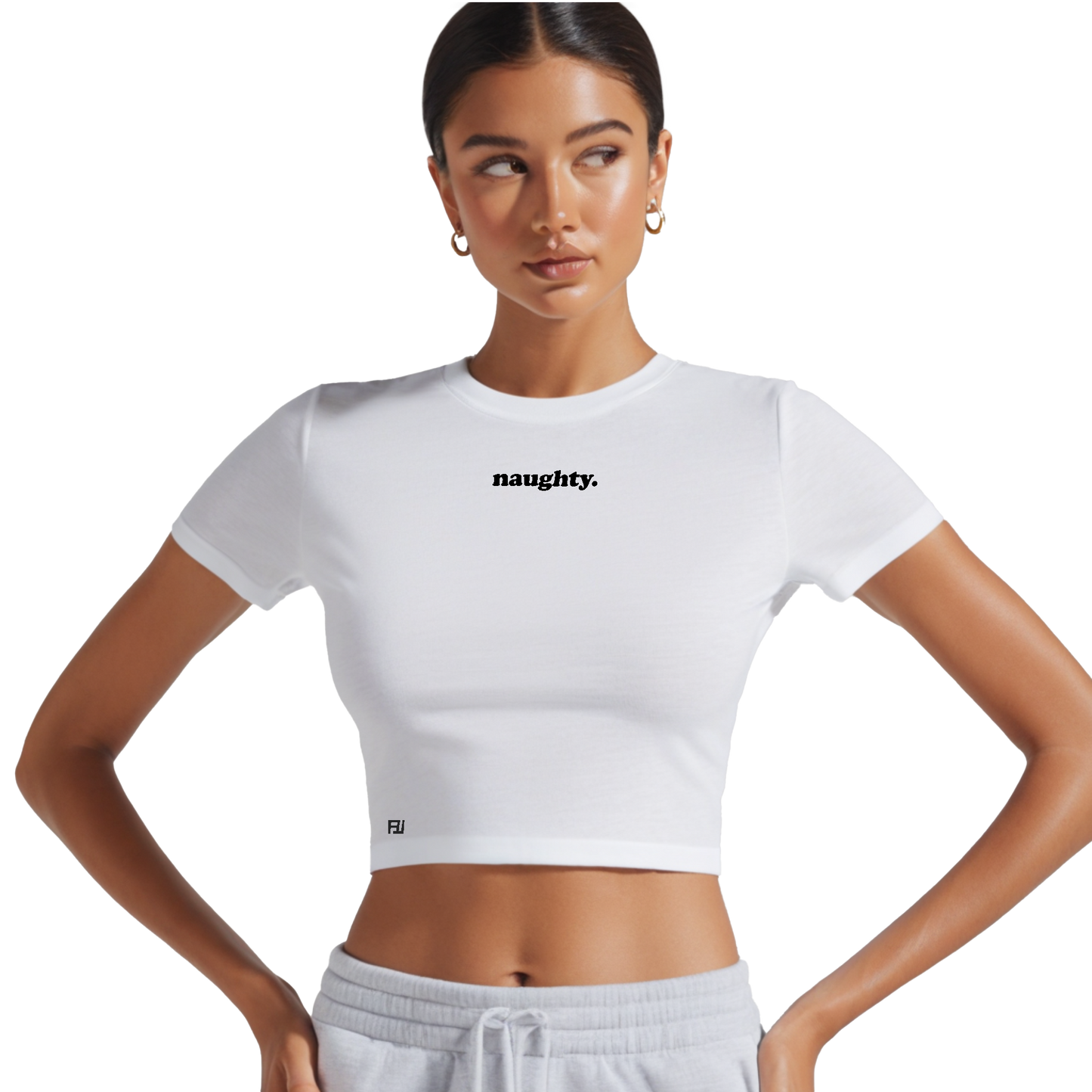 FITTED CROPPED TEE